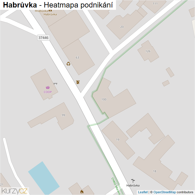 Mapa Habrůvka - Firmy v obci.