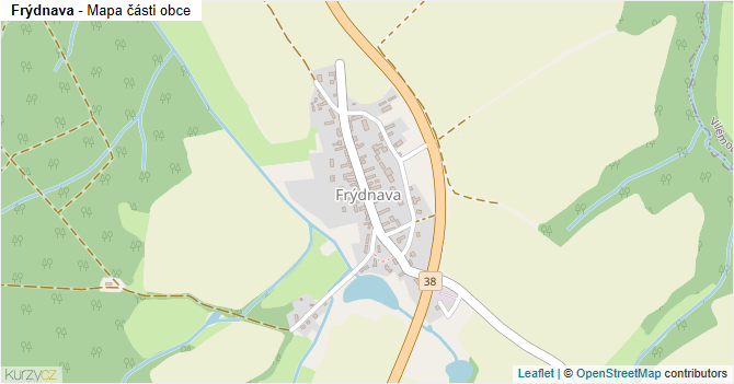 Frýdnava - mapa části obce