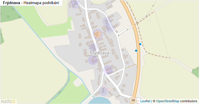 Frýdnava - mapa podnikání