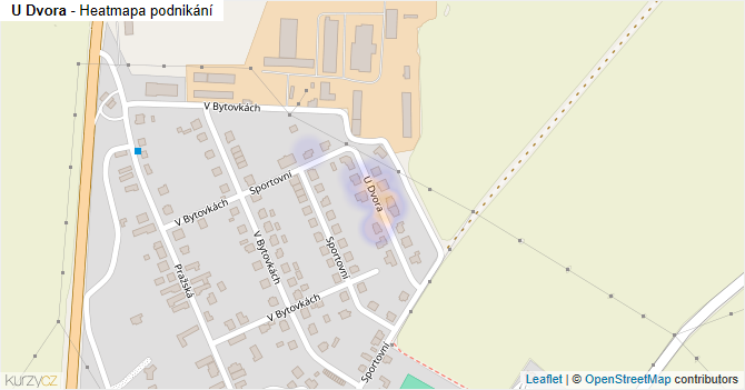 U Dvora - mapa podnikání