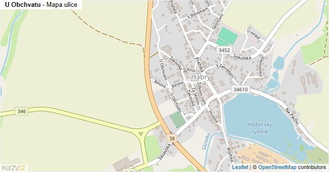U Obchvatu - mapa ulice