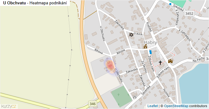 U Obchvatu - mapa podnikání