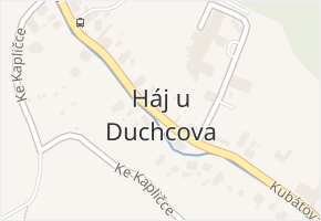 Ke Knížáku v obci Háj u Duchcova - mapa ulice