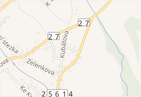 Krátká v obci Háj u Duchcova - mapa ulice