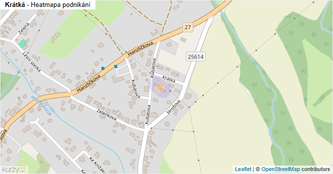 Krátká - mapa podnikání