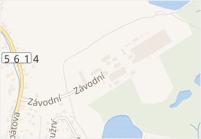 Závodní v obci Háj u Duchcova - mapa ulice