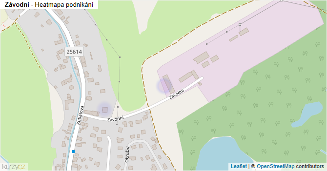Závodní - mapa podnikání