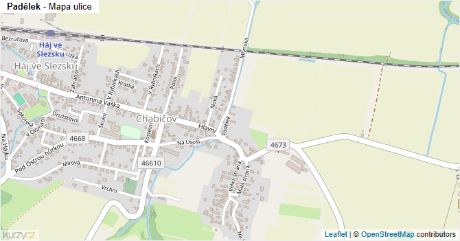 Padělek - mapa ulice