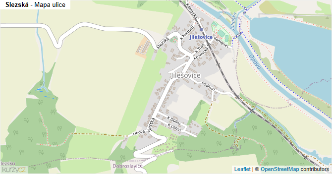 Slezská - mapa ulice