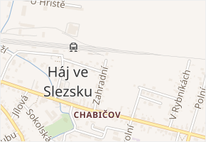 Zahradní v obci Háj ve Slezsku - mapa ulice