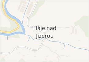 Háje nad Jizerou v obci Háje nad Jizerou - mapa části obce