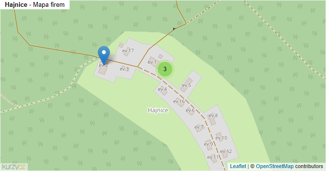Hajnice - mapa firem