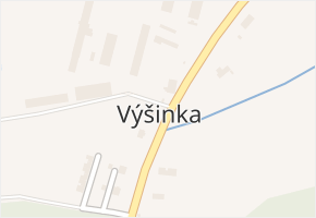 Výšinka v obci Hajnice - mapa části obce