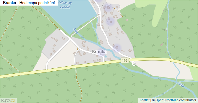 Branka - mapa podnikání