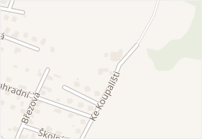 Ke Koupališti v obci Halže - mapa ulice