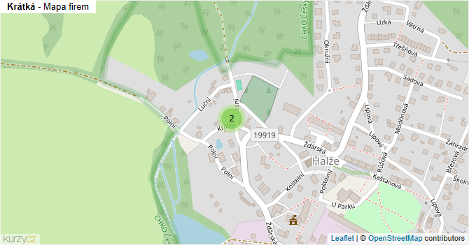 Krátká - mapa firem