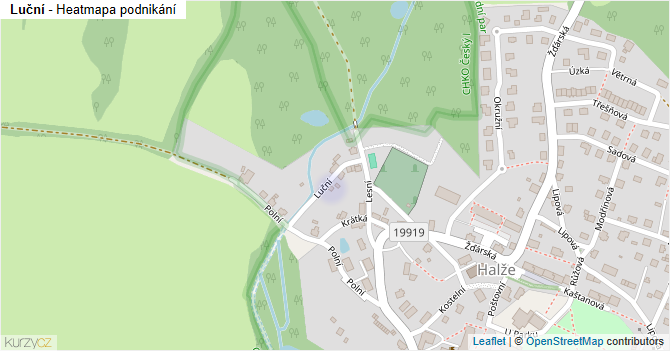 Luční - mapa podnikání
