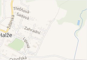 Na Stráni v obci Halže - mapa ulice