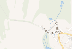 Polní v obci Halže - mapa ulice