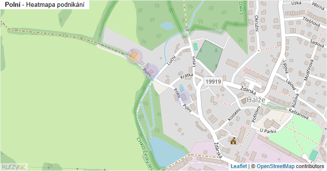 Polní - mapa podnikání