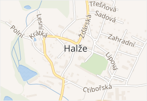 Poštovní v obci Halže - mapa ulice