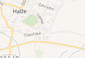 Sportovní v obci Halže - mapa ulice