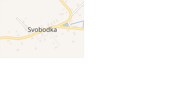 Svobodka v obci Halže - mapa části obce