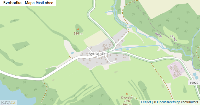 Svobodka - mapa části obce