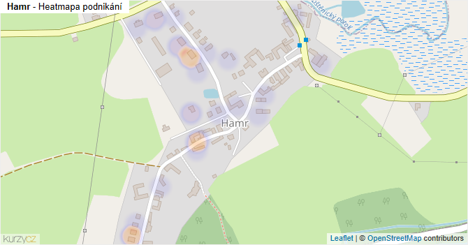 Hamr - mapa podnikání