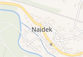 Najdek v obci Hamry nad Sázavou - mapa části obce