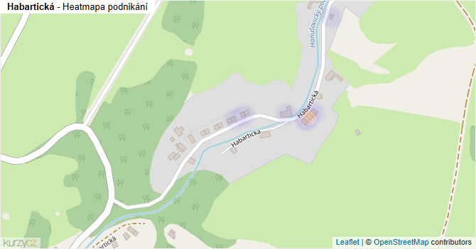 Habartická - mapa podnikání