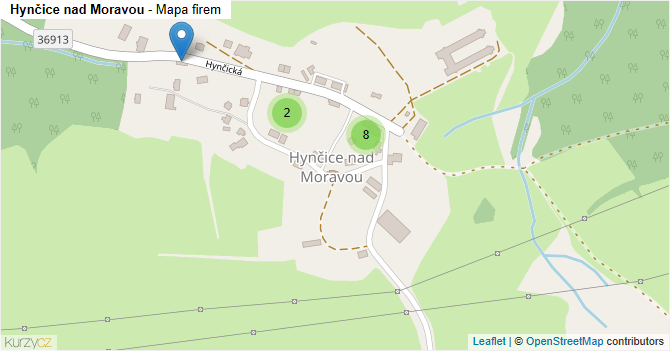 Hynčice nad Moravou - mapa firem