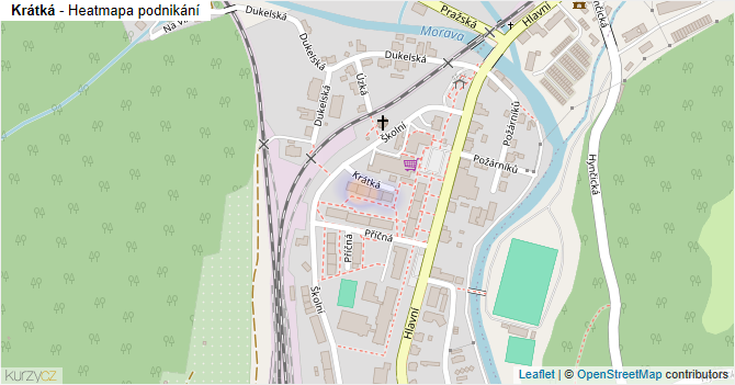 Krátká - mapa podnikání