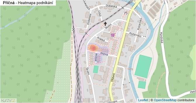 Příčná - mapa podnikání