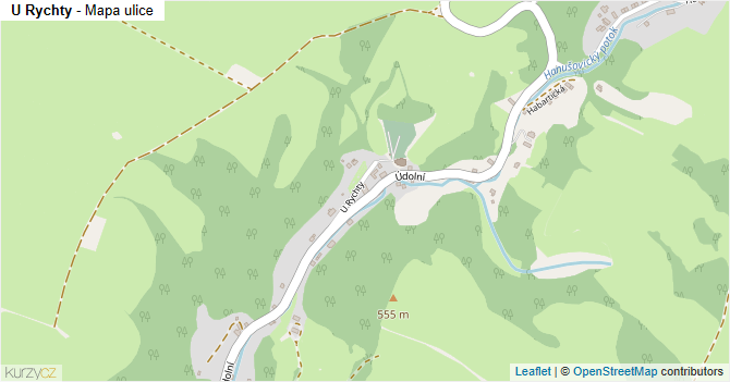 U Rychty - mapa ulice