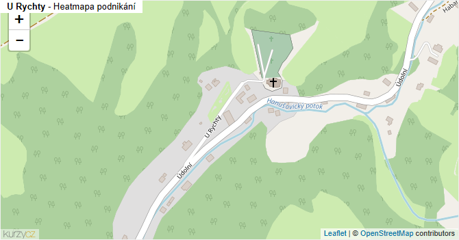 U Rychty - mapa podnikání