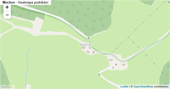 Mochov - mapa podnikání