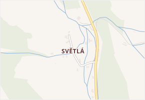 Světlá v obci Hartmanice - mapa části obce