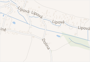 Dolina v obci Hať - mapa ulice