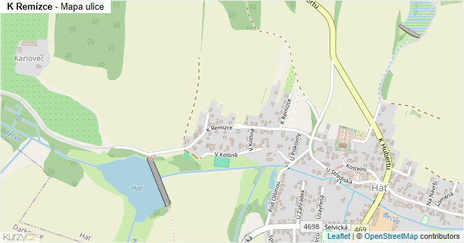 K Remízce - mapa ulice