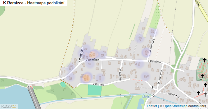 K Remízce - mapa podnikání