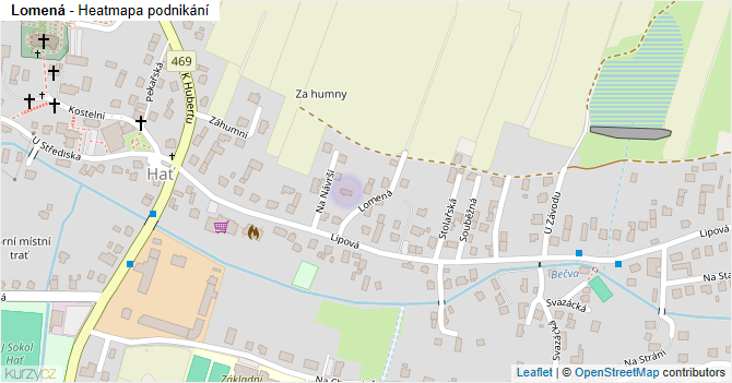 Lomená - mapa podnikání