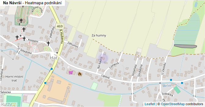 Na Návrší - mapa podnikání