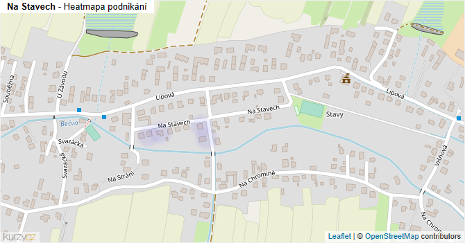 Na Stavech - mapa podnikání