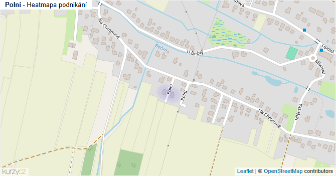 Polní - mapa podnikání