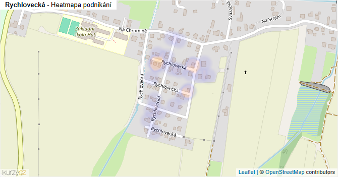 Rychlovecká - mapa podnikání