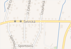 Šelvická v obci Hať - mapa ulice