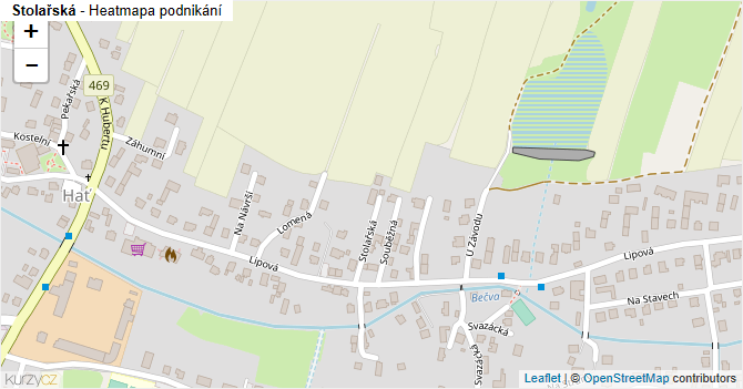 Stolařská - mapa podnikání