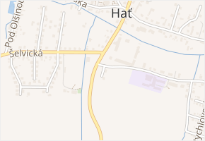 U Dvora v obci Hať - mapa ulice