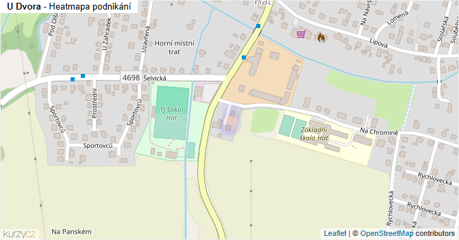 U Dvora - mapa podnikání
